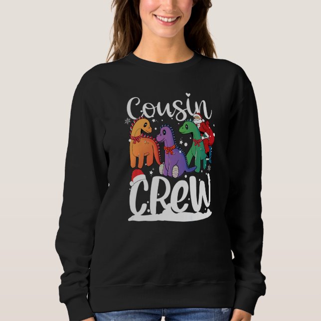 Camiseta Cousin crew for Kids Boys Girls of rex Dinosaur Ch (Frente)