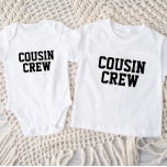 Camiseta Cousin Crew Kids<br><div class="desc">Roupa personalizado impresso personalizado com gráfico "Cousin Crew" ou outro texto personalizado. Use as ferramentas de design para editar as fontes de texto e as cores ou adicionar suas próprias fotos para criar um design de camiseta personalizada. Selecione entre uma grande variedade de t-shirts, camisolas-cisterna e camisas para homens, mulheres,...</div>