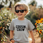 Camiseta Cousin Crew Kids<br><div class="desc">Roupa personalizado impresso personalizado com gráfico "Cousin Crew" ou outro texto personalizado. Use as ferramentas de design para editar as fontes de texto e as cores ou adicionar suas próprias fotos para criar um design de camiseta personalizada. Selecione entre uma grande variedade de t-shirts, camisolas-cisterna e camisas para homens, mulheres,...</div>