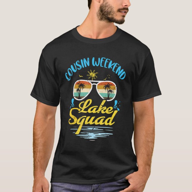 Camiseta Cousin Crew Lake Squad  Family Camping Vacation (Frente)