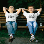 Camiseta Cousin Crew | Legal Correspondência Trendy Na moda<br><div class="desc">A camiseta legal, na moda, "equipe de primos" costuma citar meninos de arte em tipografia moderna minimalista em preto. Os primos são os mais legais e vão ficar super fofos nestas camisetas! A faixa faz um presente perfeito para qualquer um que vai ser novo primo ou primos que são inseparáveis!...</div>
