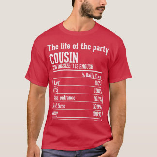 Camiseta Cousin Crew Nutritional Fata a vida da parte