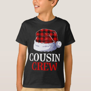 Camiseta Cousin Crew Papai noel Xadrez Buffalo Roupa Engraç