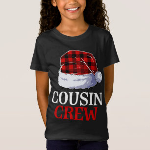 Camiseta Cousin Crew Papai noel Xadrez Buffalo Roupa Engraç