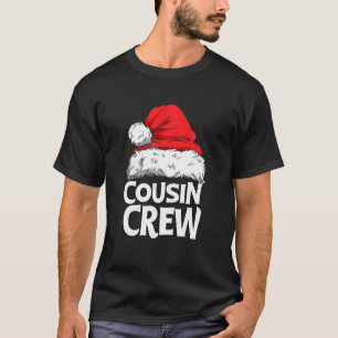 Camiseta Cousin Crew Papais noeis Red Xadrez Xmas Engraçad