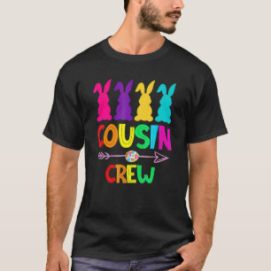 Camiseta Cousin Crew Páscoa Day Cute Bunny Todd