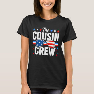 Camiseta Cousin Crew Patriótico 4 De Julho Americano Fl