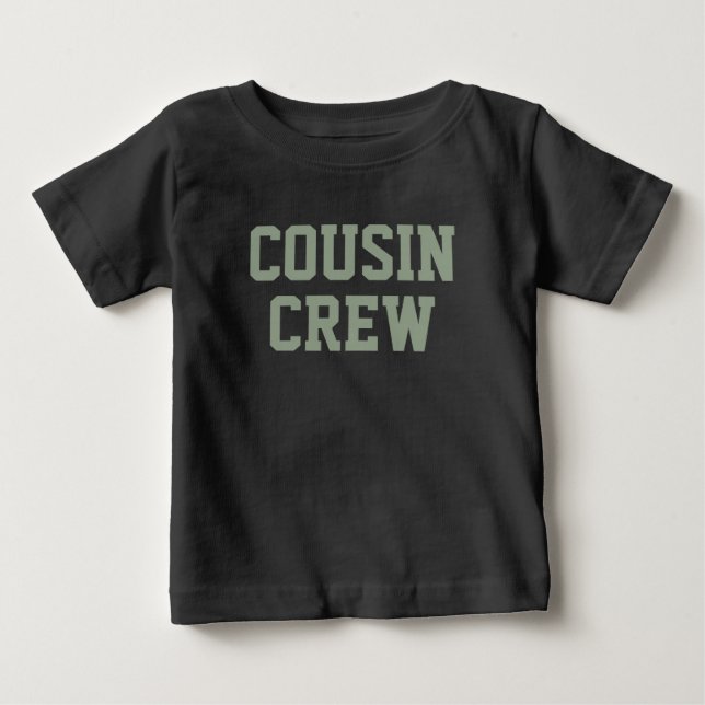 Camiseta Cousin Crew | Sage Green Matching Kids (Frente)