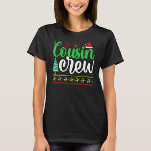 Camiseta Cousin Crew Santa Hat Pajamas Correspondendo à fam