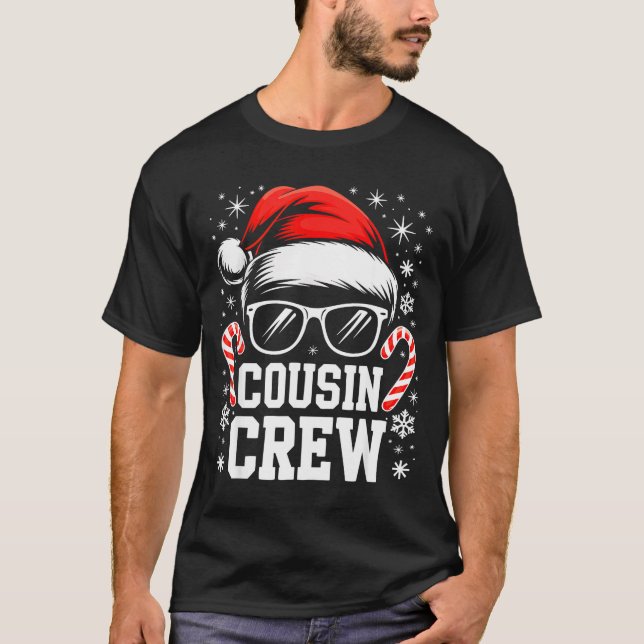 Camiseta Cousin Crew Shirt Adults Kids Matching Christmas G (Frente)