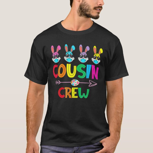 Camiseta Cousin Crew Squad Cute Easter Bunny Rabbits Todd (Frente)
