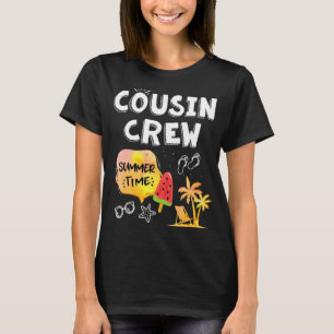 Camiseta Cousin Crew Summer Vacing Beach Matching Family