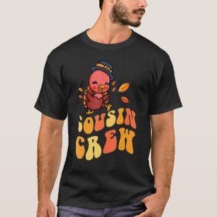 Camiseta Cousin Crew Turkey Família Matando Feliz Graças