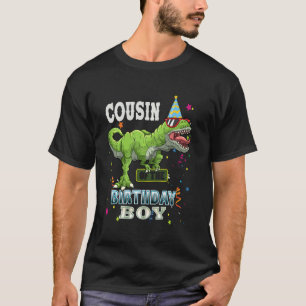 Camiseta Cousin Dinosaur Engraçado Aplicativo da Família Bi