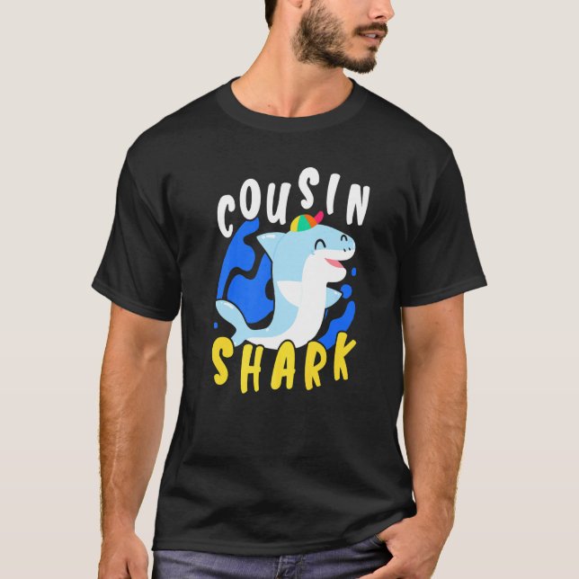 Camiseta Cousin Shark Marine Biology Sea Animal Underwater (Frente)