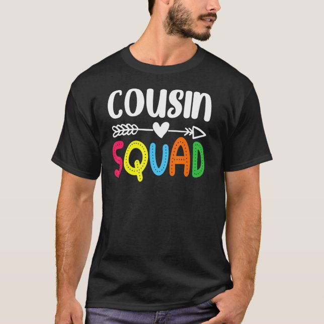 Camiseta Cousin Squad Crew Family Matching Group Reunion (Frente)