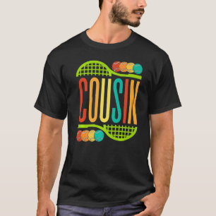 Camiseta Cousin Tênis Rackers Men Mulheres Esportivas Cousi