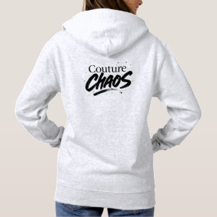 Camiseta Couture Chaos Hoodie - Estética Mensageira de Alta