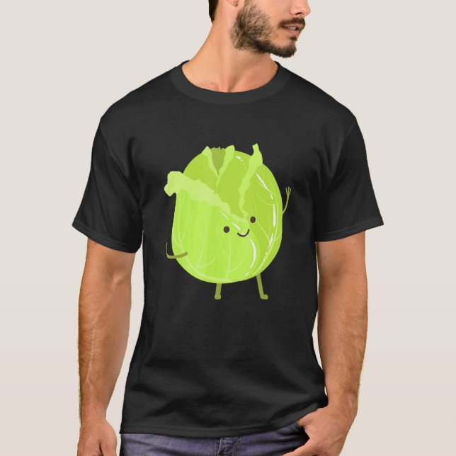 Camiseta Couve Com Armamento Vegetais De Calor (Frente)