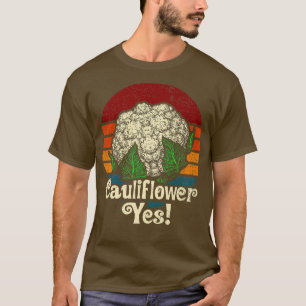 Camiseta Couve-flor Sim Engraçado Jardineiro Vegetal Premiu