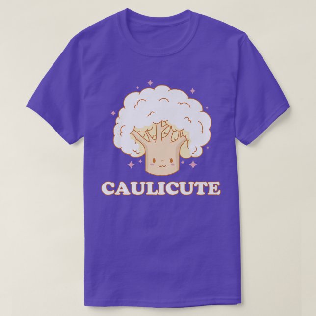 Camiseta Couve-flor Vegetal Sobrecarga Comida sã (Frente do Design)