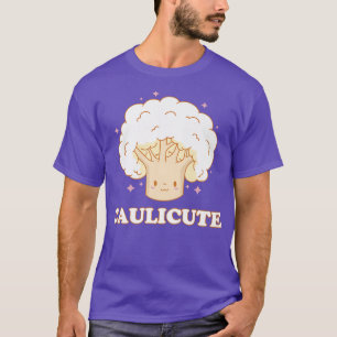 Camiseta Couve-flor Vegetal Sobrecarga Comida sã