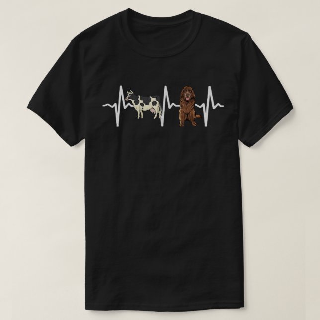 Camiseta Covelha em Terra Nova Detectada Cachorro Pulsante  (Frente do Design)