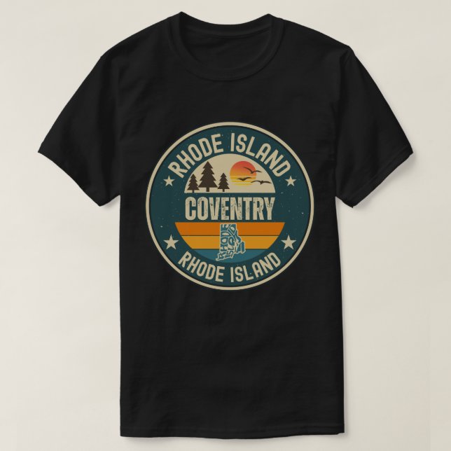 Camiseta Coventry, Rhode Island (Frente do Design)