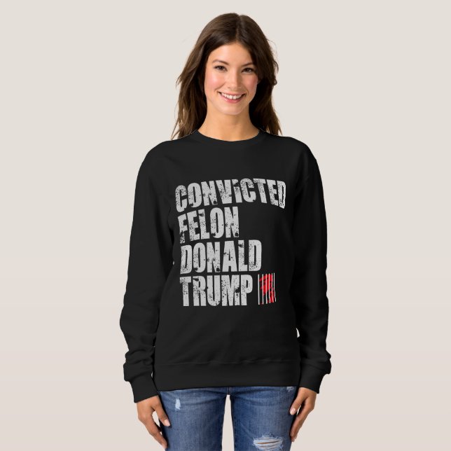 Camiseta Covicted Felon Donald Trump (Frente Completa)