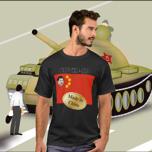camiseta covid-19 feito na china