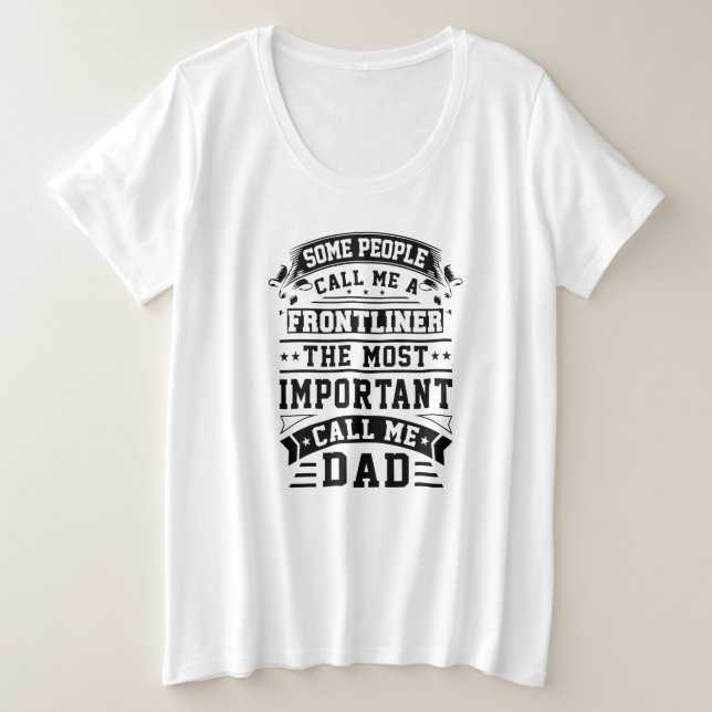 Camiseta COVID 19 Frontliner Oferta algumas Pessoas me cham (Frente do Design)