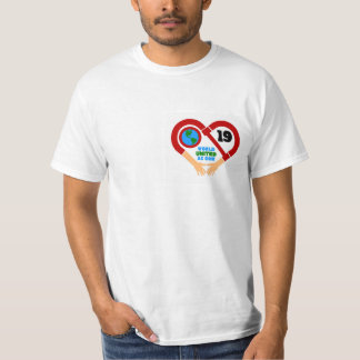 Camiseta COVID-19 Solidariedade T-Camisa - Mundo Unidos com