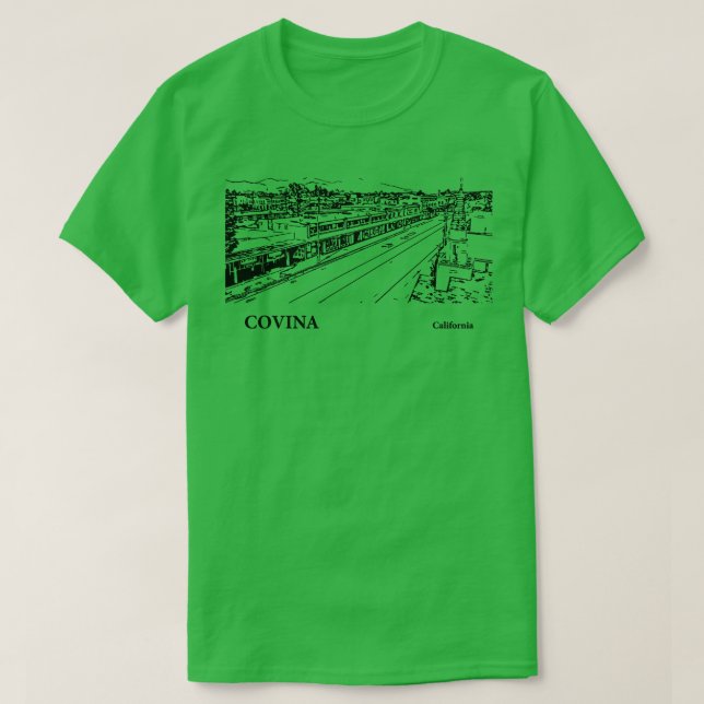 Camiseta Covina California TShirt 3 (Frente do Design)