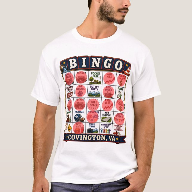 Camiseta Covington Bingo (Frente)