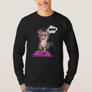 Camiseta Cow Calf Yoga Possui Ginástica Esportiva Ohm Pulso