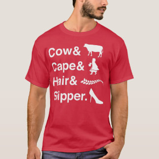 Camiseta Cow Cape Hair & Slipper High School Theatre Music