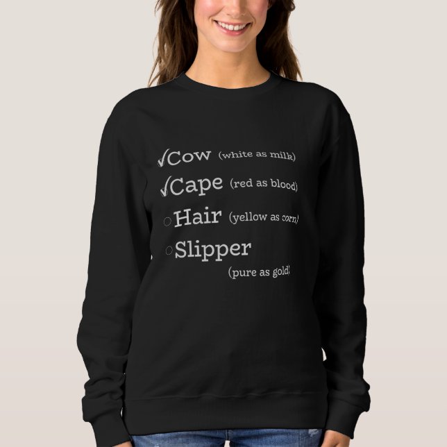 Camiseta Cow Cape Hair Slipper Musical Theatre Tee (Frente)