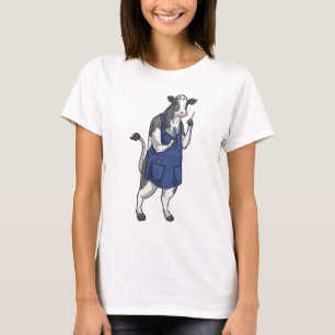 Camiseta Cow Hairdresser Scissser Comb