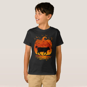 CAMISETA COW HALLOWEEN COSTUME COSTUME PUMPKIN FALL SEASEN