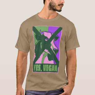 Camiseta Cow Healthy Vegetable Proud Vegetarian Yes Vegan