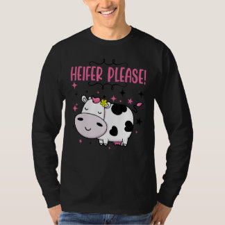 Camiseta Cow  Heifer Please Baby Little Girl Outfit Kids To