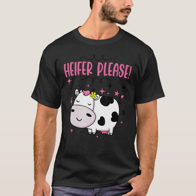 Camiseta Cow  Heifer Please Baby Little Girl Outfit Kids To (Frente)