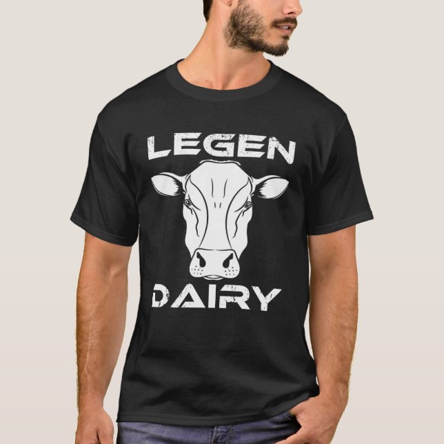 Camiseta Cow  Pun Legen Dairy Farm Animal (Frente)