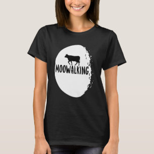 Camiseta Cow Pun Moowaling Space Moon Music Bad Puns Para M