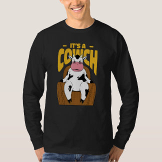 Camiseta Cow Sitting On A Couch Next Quote That Reads It's 