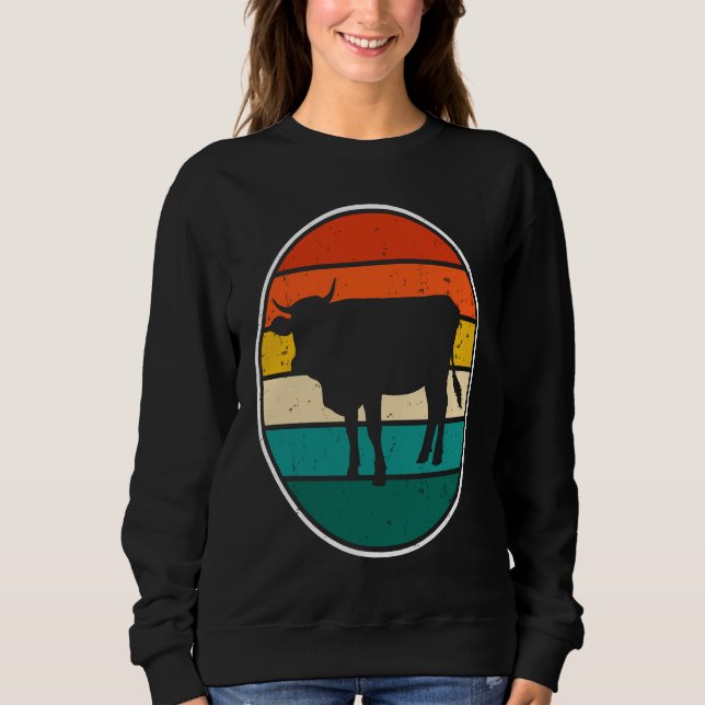 Camiseta Cow Sunset Vintage (Frente)