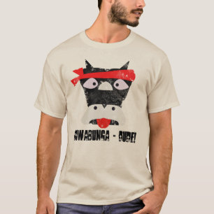 Camiseta Cowabunga Dude Grunge Workout Ninja Cow