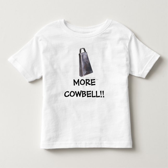 Camiseta cowbell, MAIS COWBELL!! - Personalizado (Frente)
