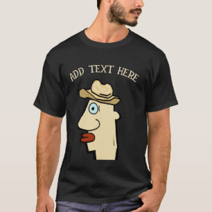 Camiseta Cowboy, adicionar texto