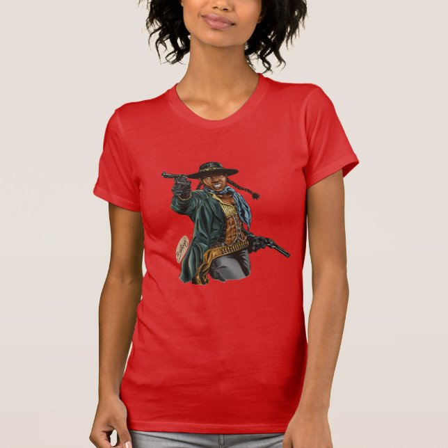 Camiseta Cowboy Afro-Americana (Frente)